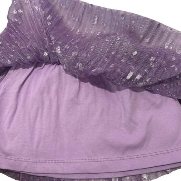 Crewcuts by J.Crew Girls Shimmer Tulle Skirt Size 2T Purple Silver Glitter NWT - Picture 5 of 5